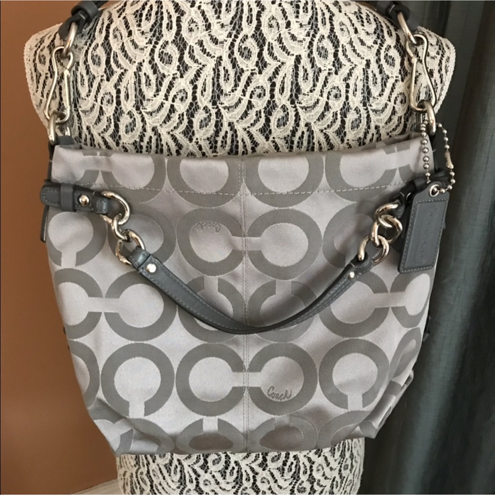 Coach Signature Sateen Brooke Duffle Bag